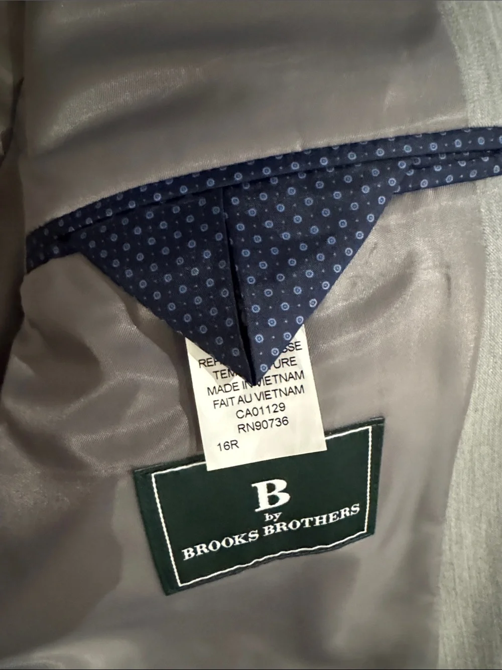 Brooks Brothers Light Gray Boys' Matching Suit Set